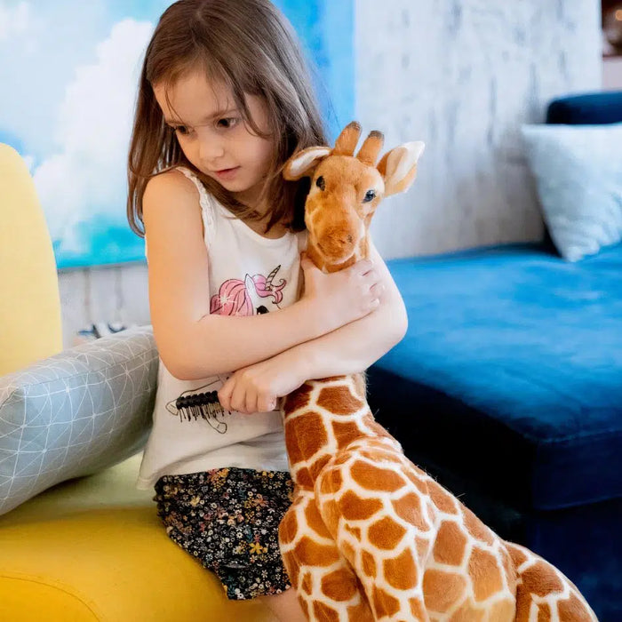 Peluche géante girafe