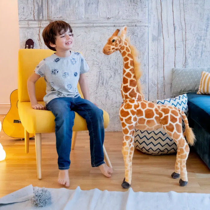 Peluche géante girafe