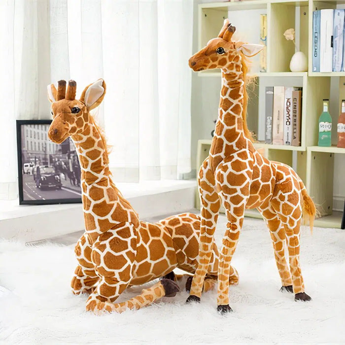 Peluche géante girafe